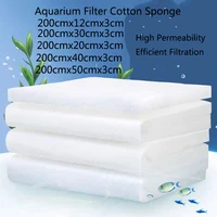 3cm Thichness Aquarium Filter Super Thick Biochemical Filter Cotton Sponge for Aquarium Fish Tank Bio Cotton Foam Skimmer 200cm 1