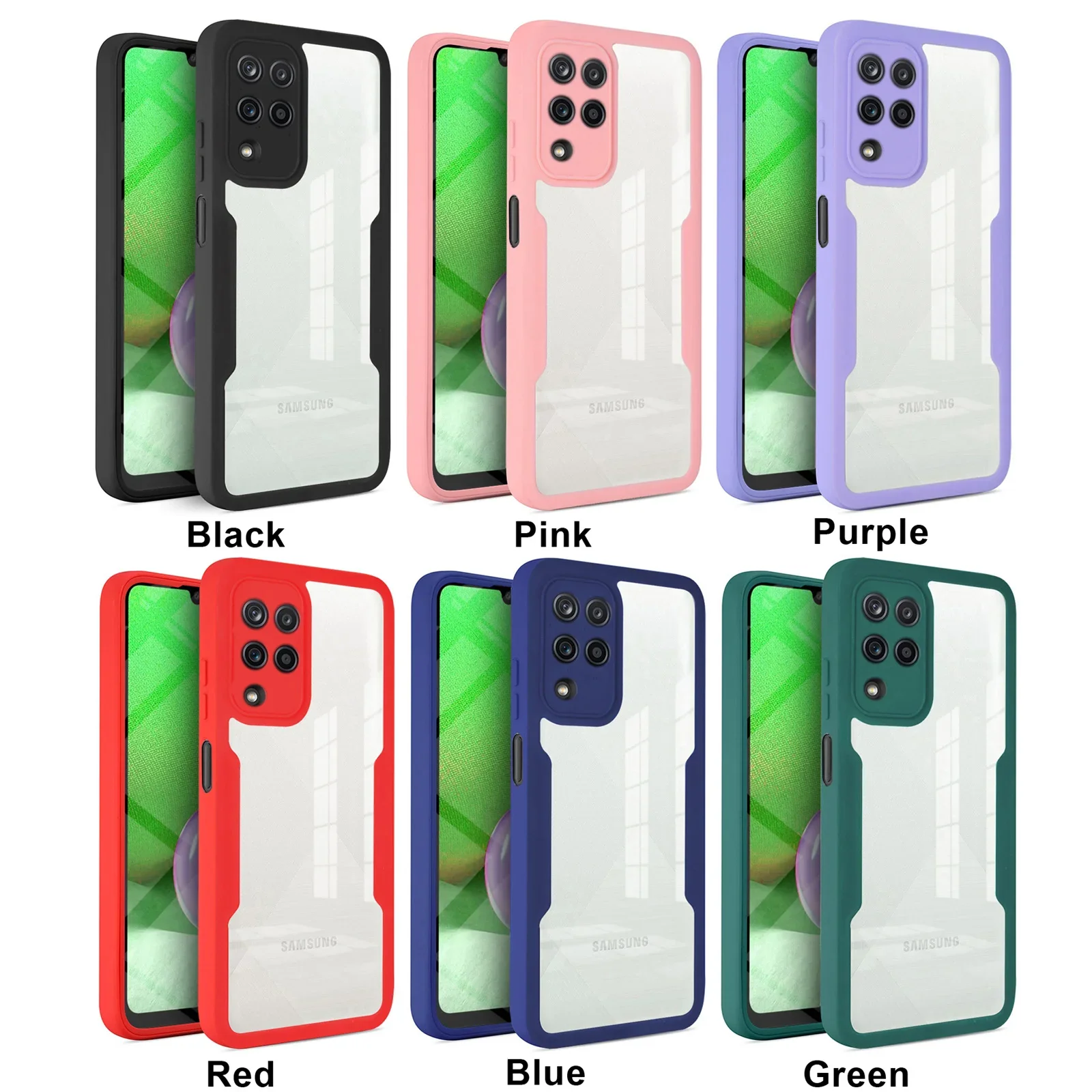 Clear 360° Full Protection Phone Case with Screen Cover