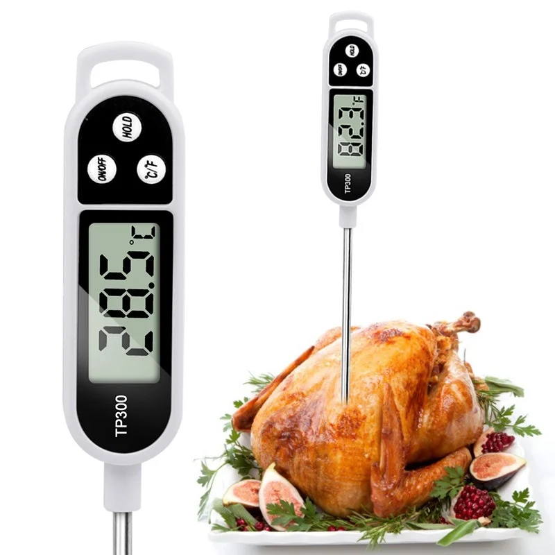 Stainless steel probe cooking food, barbecue stove, water, milk, oil, liquid meat, digital kitchen thermometer kitchen tools 2