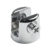 Clips Glass Bracket Clamp Silver Zinc Alloy 10pcs Chrome For Fixing Bathroom Glass Holders Home Shelf Support Shelves 3