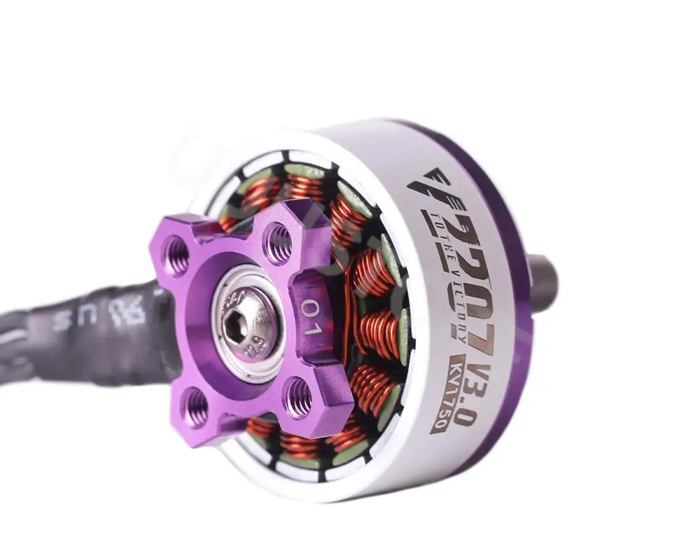 Achetez Lot de 4 Moteurs Brushless 2207 V3 pour Drone FPV Course, emballage d'origine