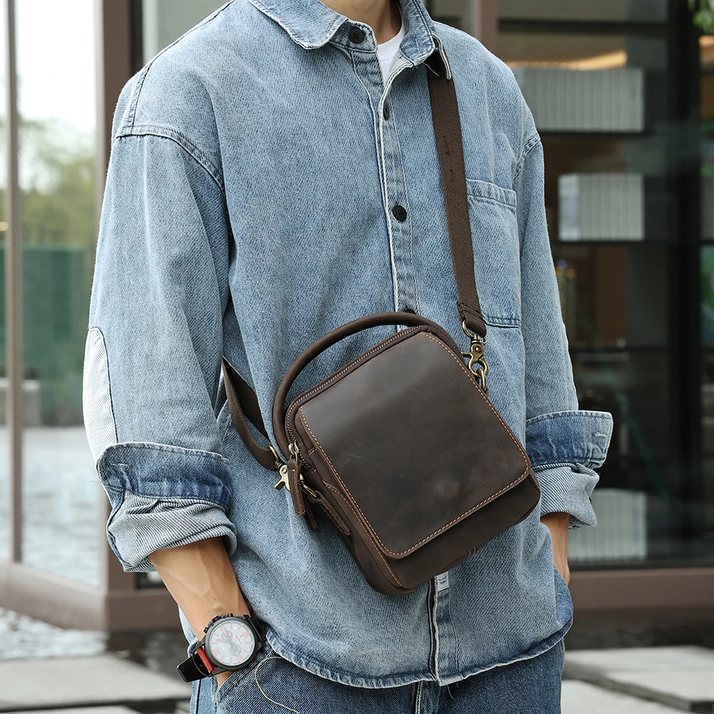 Casual Leather Crossbody Sling Bag Shoulder Bag for Men Luxury Bag Designer  Bag - China Handbags and Bag price