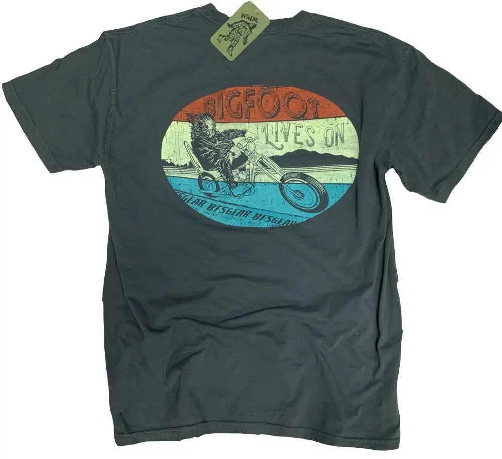 Bigfoot Search Gear T-Shirt Motocycle Beach Outdoor New Comfort Colors Sasquatch