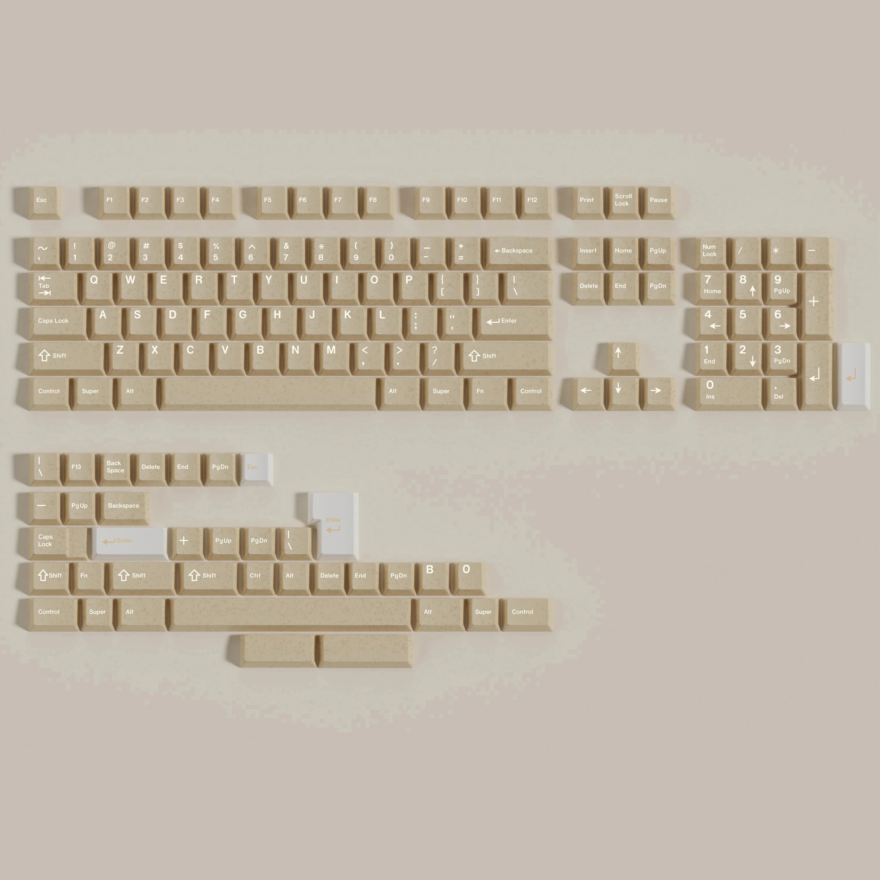 Teclado Mecânico Dune Pbt Gmk 142 Keycaps Perfil Cereja Sublimação de Tintura para Interruptor mx Double b Split Keybar - Imagem 3