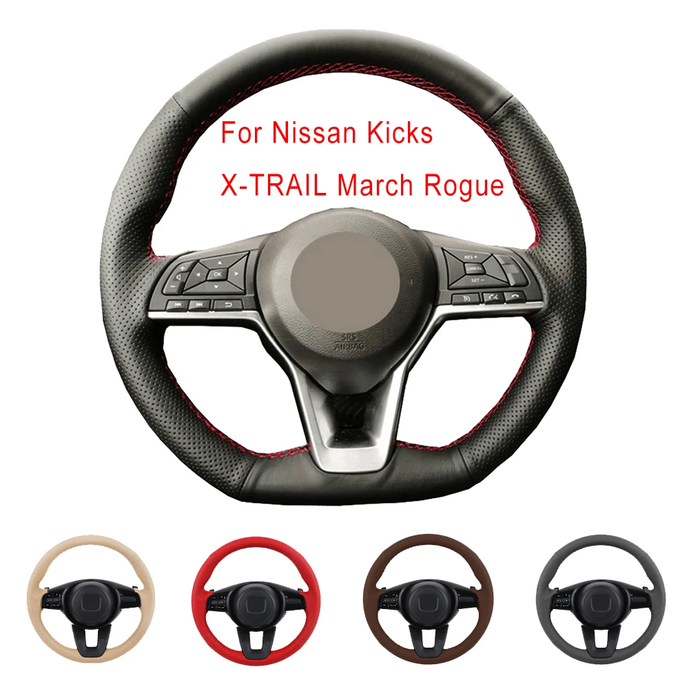 Diy Special Original Car Steering Wheel Cover For Nissan Kicks Xtrail