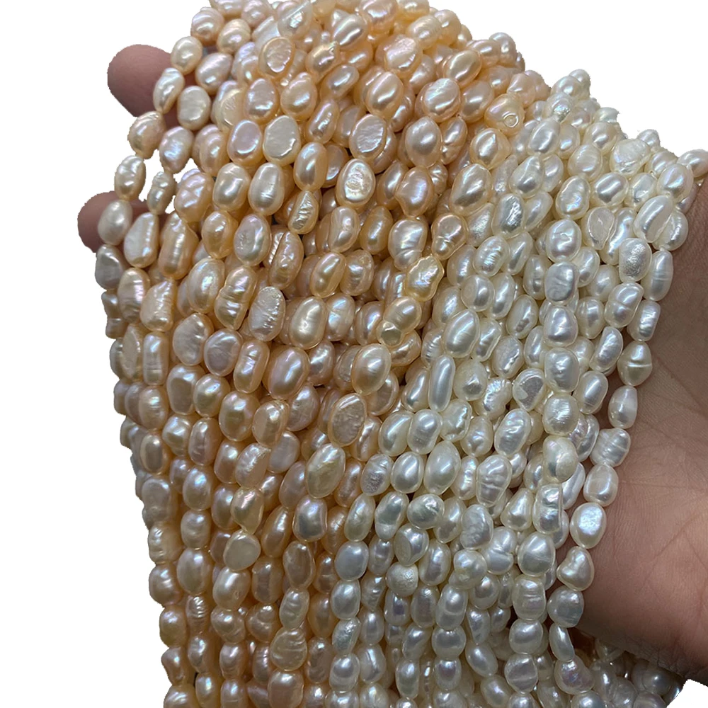 

100% Natural Freshwater Pearl Beads Grade A Round Bead for DIY Jewelry Making Bracelet Earrings Necklace Accessories Loose
