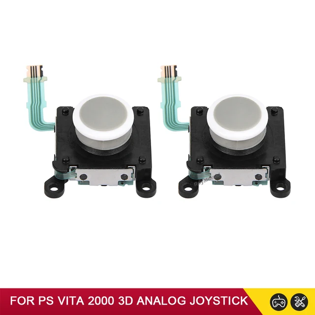 Joystick Sostituzione Per Sony Vita 2000 - 2 Pezzi, Pulsante Analogico 3D, Plastica Nera - Foto 9
