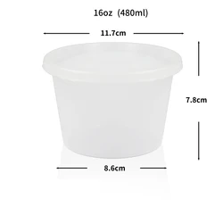 10 - Piece BPA - Free Clear Food Storage Container Set with Lids (M)