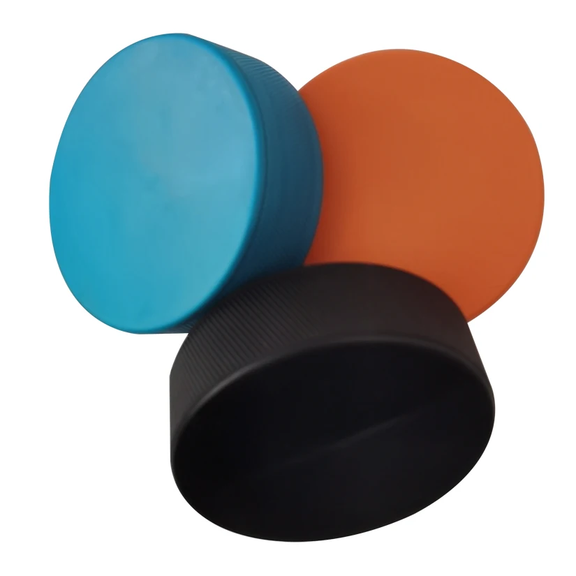Official Ice Hockey Puck Black/Blue/Orange hockey puck