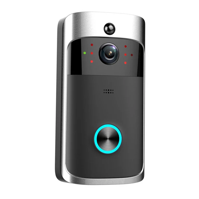V5 Wireless Video Doorbell with Night Vision 720P HD Wide Angle Camera and PIR Motion Detection for Home Security 1
