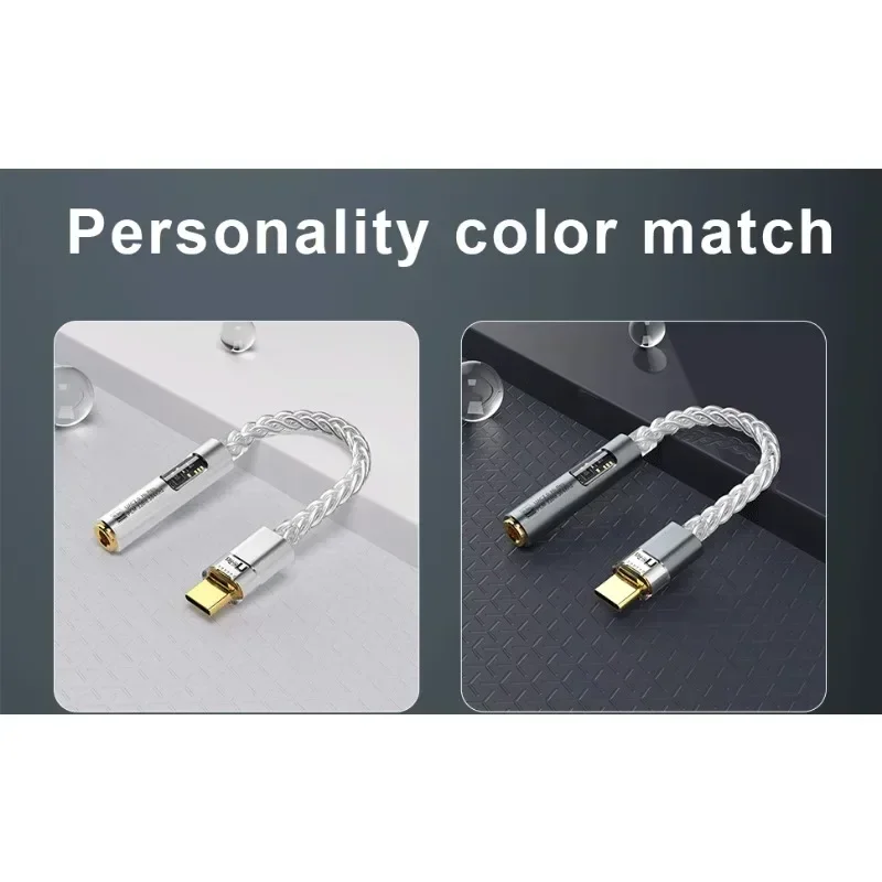 Portable Headphone Amplifier and Audio Decoder Type-C to 3.5mm for JCALLY CX31993