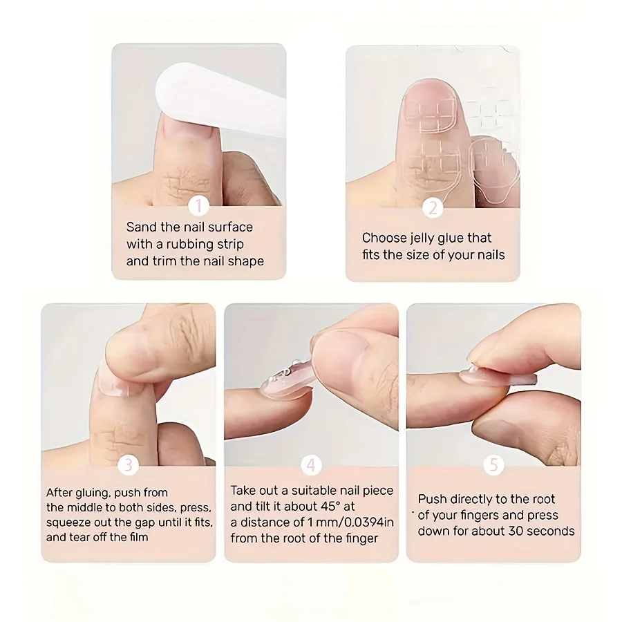 Christmas nail stickers – medium-length, glossy 6