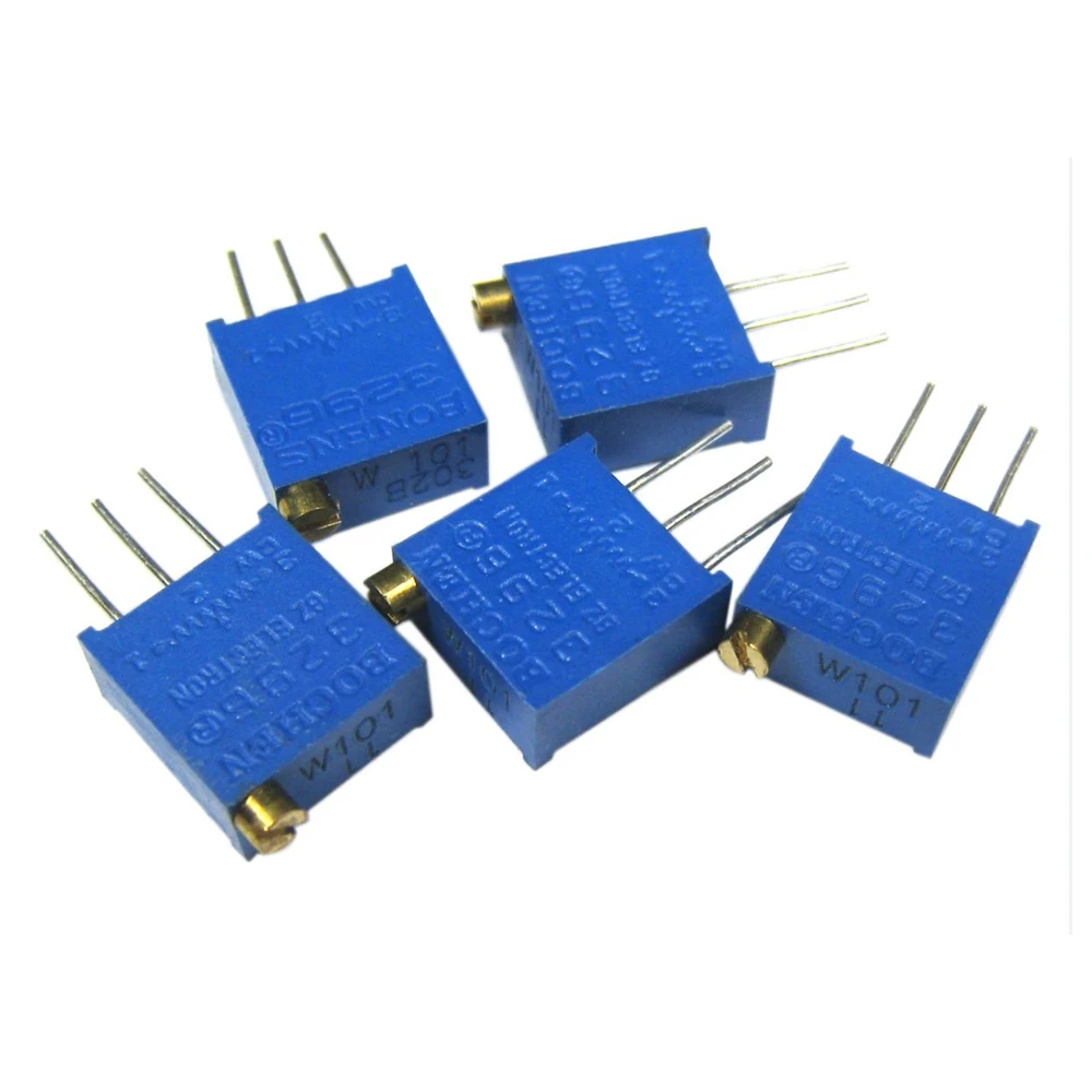 3296 potentiometer Kit High Precision 3296W Variable Resistor 100R-1M 200R 500R 1k 2k 5K 10K 20K 50K 100K 200k 500k 10PCS potentiometer kit