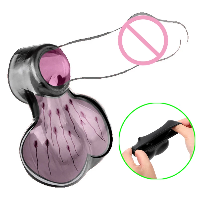 Testicle Sack Enhancer Ring And Scrotum Pouch For Men_voghion.com