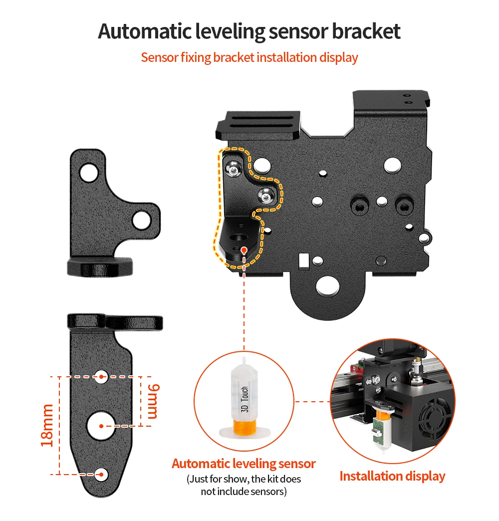 extrusora de curto alcance kit suporte compatível