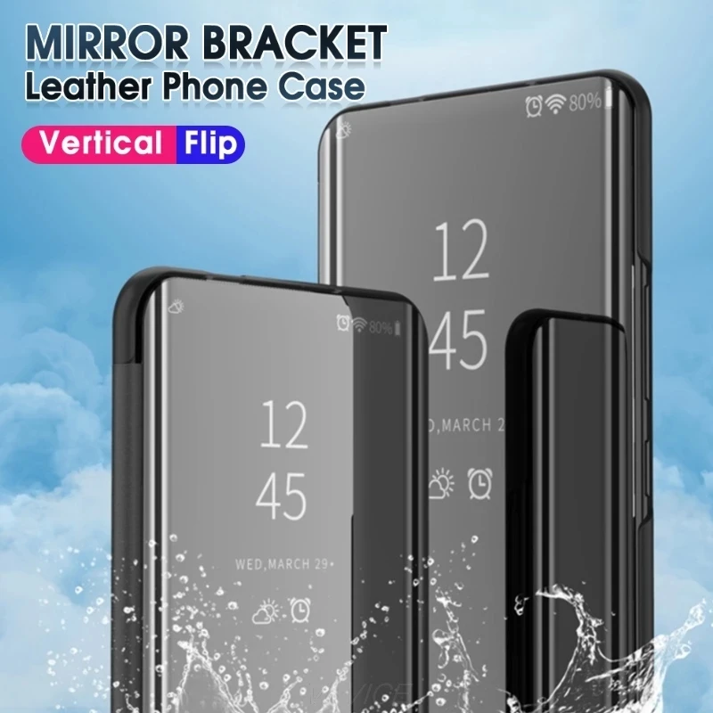 

10pcs Smart Mirror Flip Case For Samsung Galaxy A51 A12 A32 A52 A71 A21s A20s A42 A50 A70 A30 A20e A81 A91 S21 A31 M12 A41 Cover