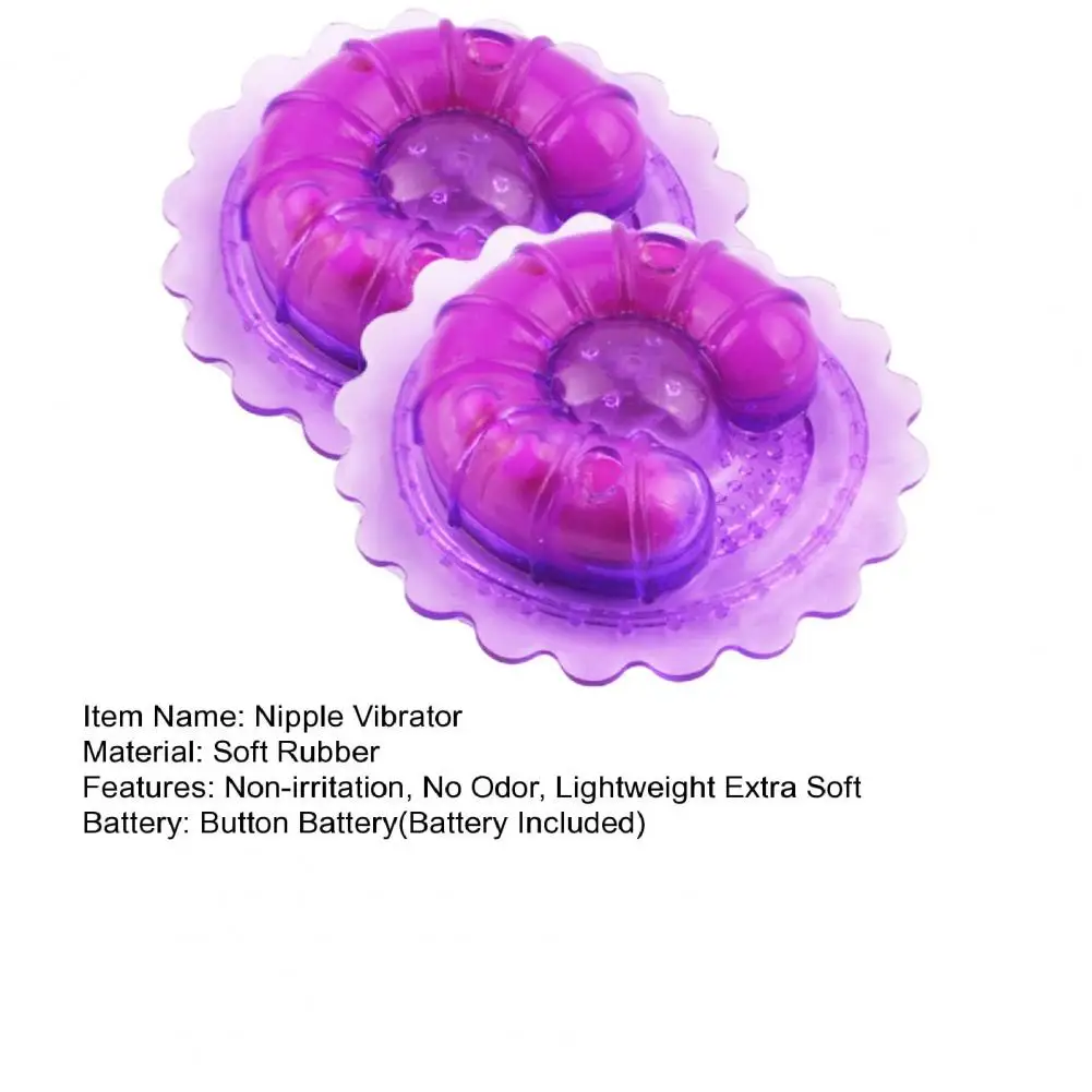 Nipple Sex Toys 1 Pair Nipple Vibrators Non-Irritation Chest Clips Soft Rubber Strong Stimulus Breast Sucker Clips