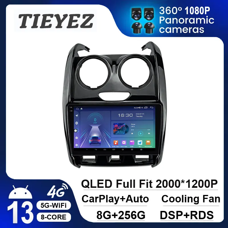 

9" QLED Car Radio For Renault Duster 2015 - 2020 Multimedia Touchscreen Video Player Navigation GPS Android 13 Stereo AutoRadio