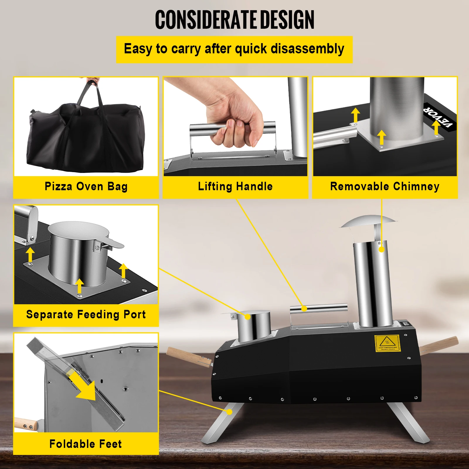 Рисунок 6 - Портативная духовка для пиццы VEVOR