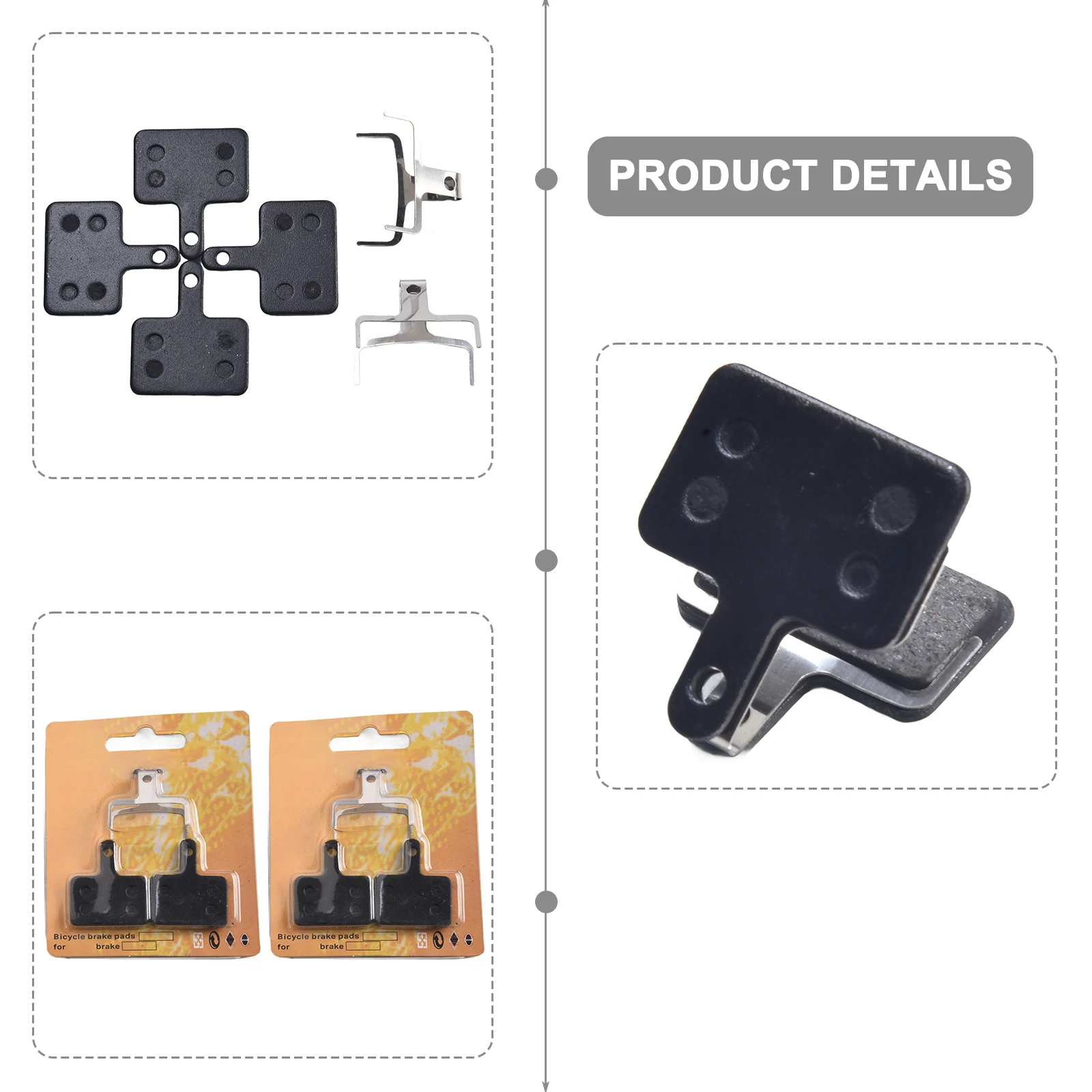 Zoom Hydraulic Brake Pads For Kaabo Wolf 11 11+ King Mantis Pro 8/10 For VSETT Hydraulic Disc Brake Disc Pad Accessories
