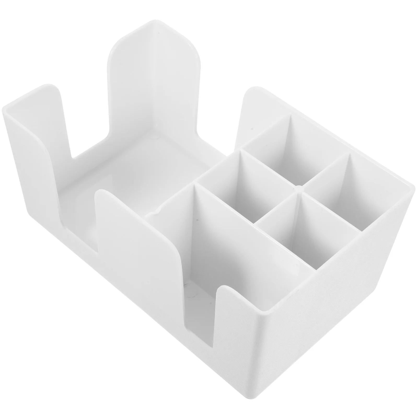 

Counter Tea Bag Storage Box Office Coffee Mug Desktop Organizer Shelf Abs Cup Lid