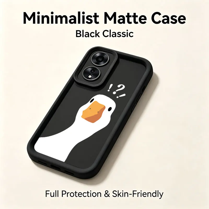 Whimsical Fighting Duck Silicone Phone Case