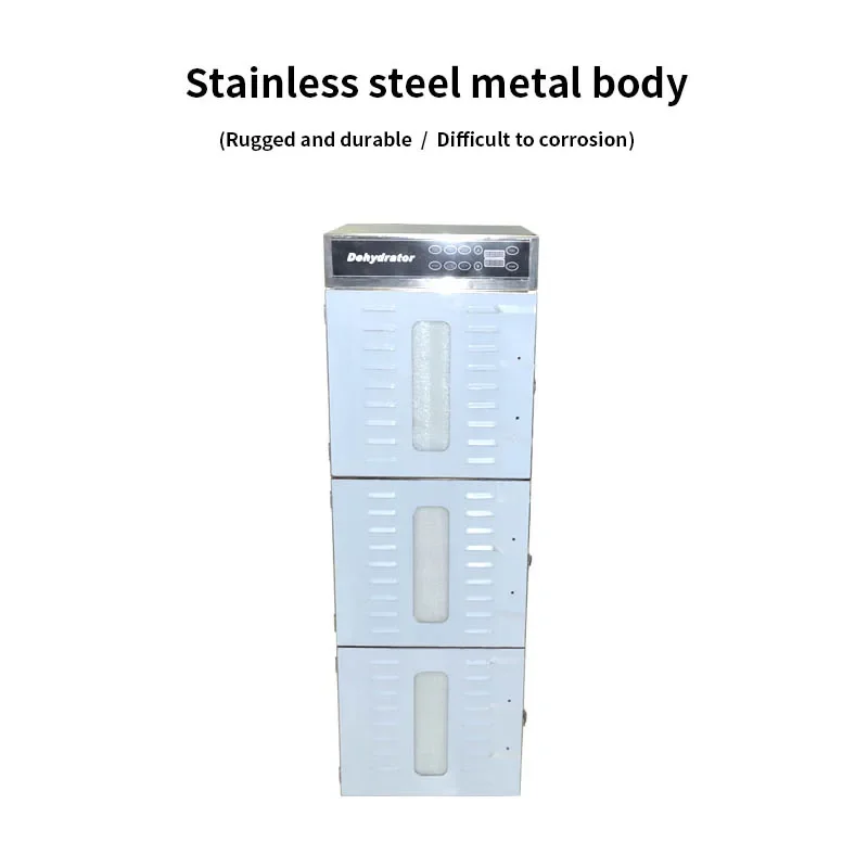 LT-95 Commercial 30-layers Food Dehydrator Stainless Steel Dried Fruit Machine Fruit Vegetable Dehydrated Food Dryer 110V/220V 4