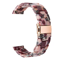 Universal 18mm Women's Resin Watch Strap - Trendy Design - 18mm watch band (Corol 20)