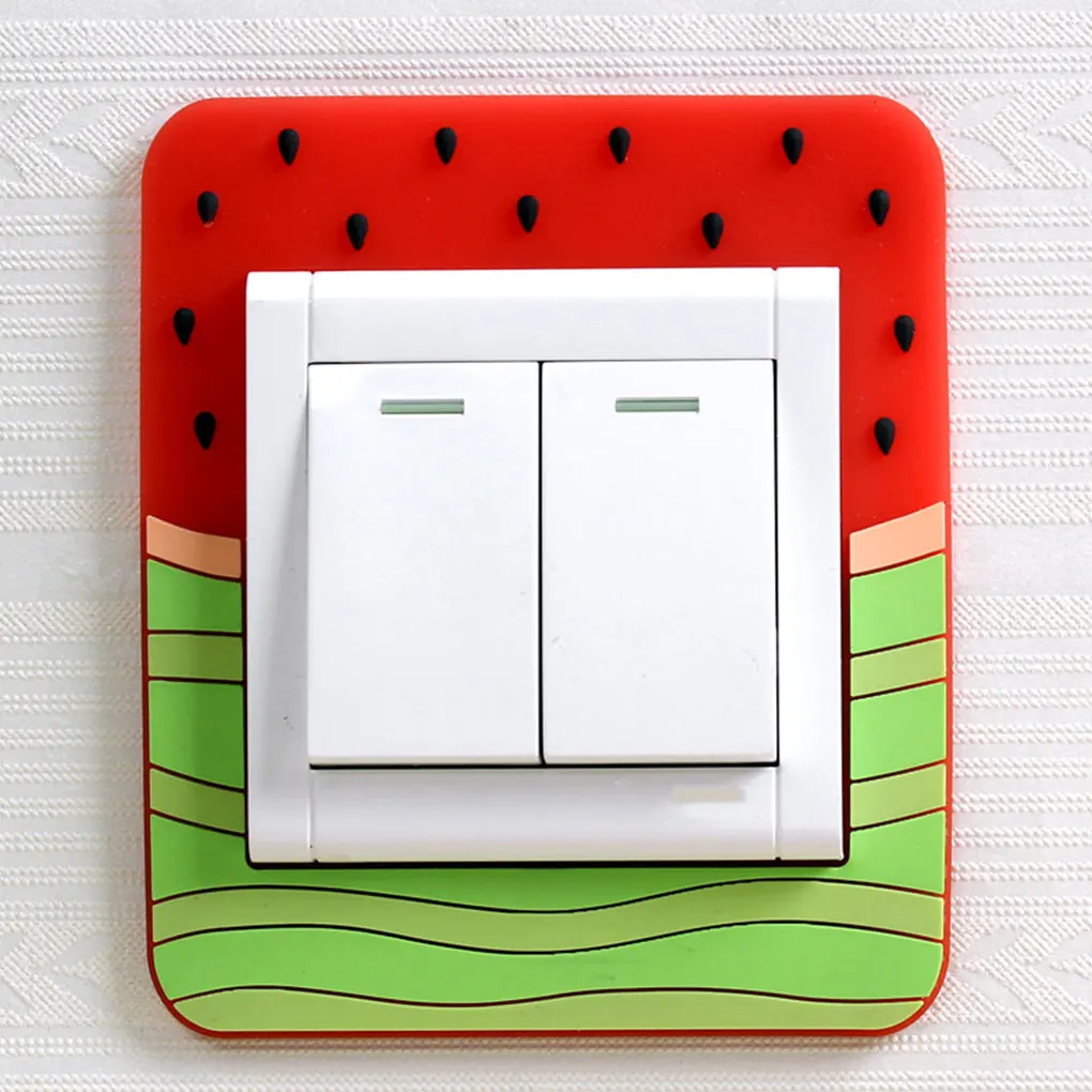 Washable Light Switch Protective Cover Cartoon Socket Sticker Wall Switch Panel Decoration