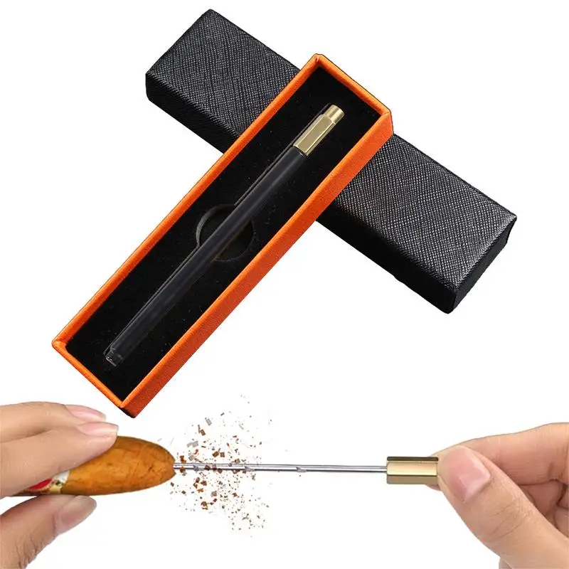 

Stainless Steel Cigars Needle Stainless Steel Creative Portable Cigars Draw Enhancer Tool Practical Cigars Accessories For All