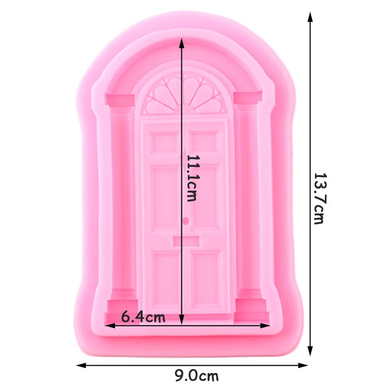 3D Door Window Silicone Mold Frame Border Fondant Cake Tool Kitchen DIY Fudge Cookies Chocolate Mold Plaster Clay Decoration silicone mold cake decorating tools