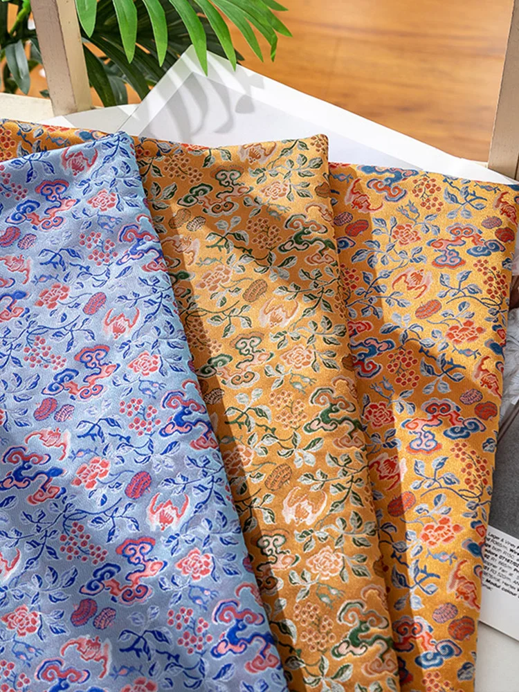 

Жаккардовая ткань с рисунком Ganoderma lucidum в китайском стиле, имитация песни Jin, упаковка из парчовой ткани