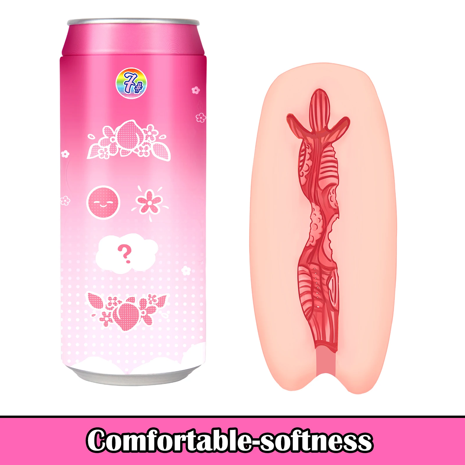 YUU Hidden Canned Masturbator for Male 7 Colors Anime Pussy Masturbation Egg Artificial Vagina Extended Canned Masturbators Toys