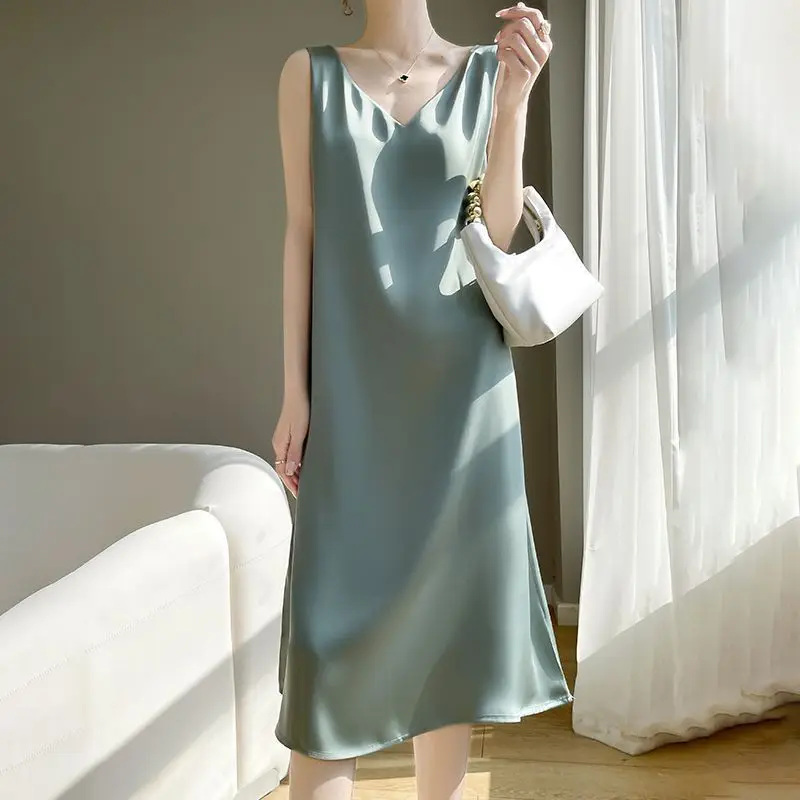 Gray green dress