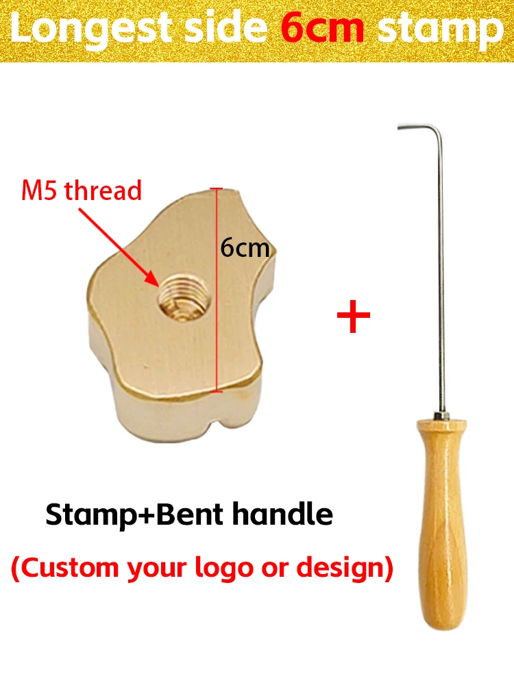 Personalized Custom Logo Branding Iron Stamp for Bakery and DIY Projects