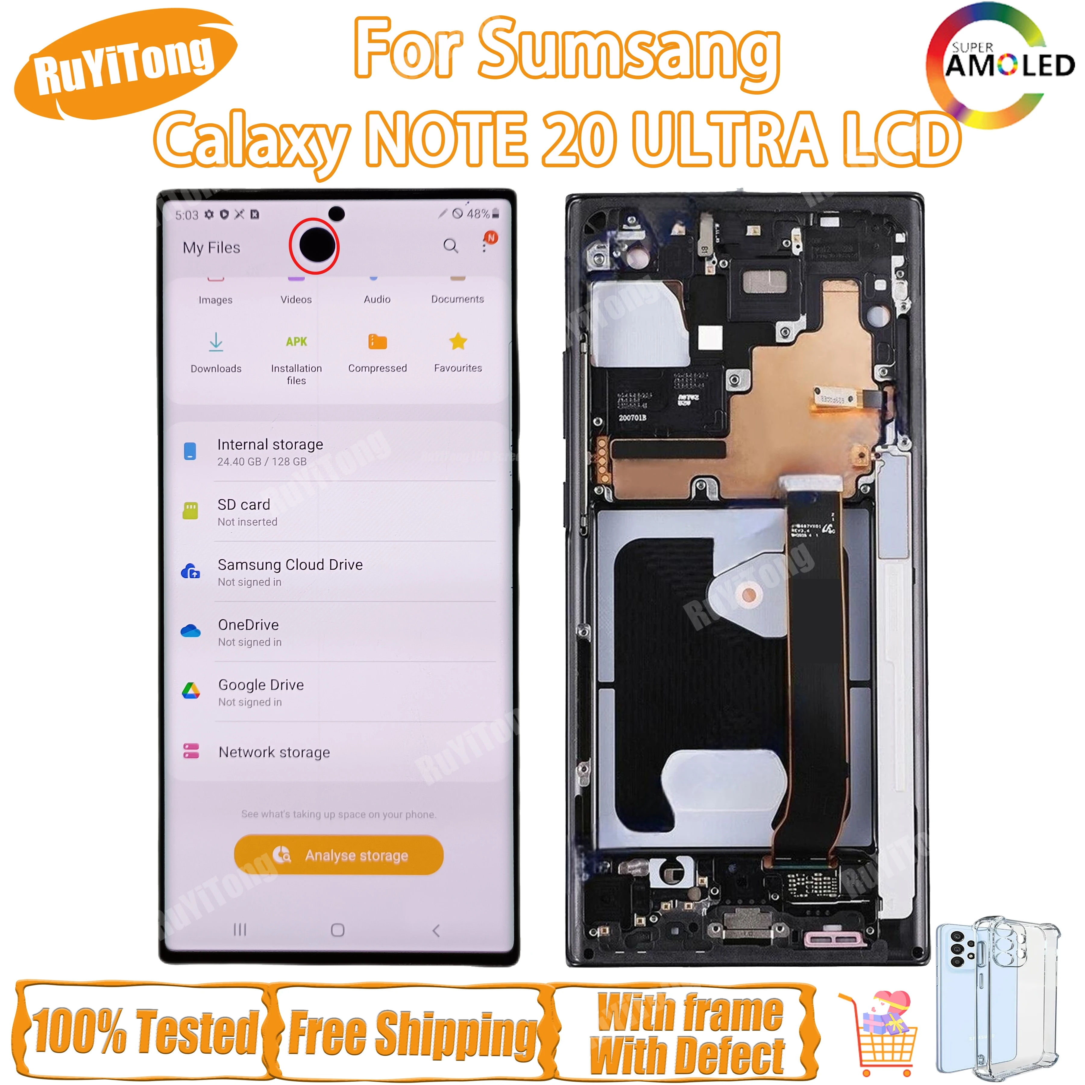 삼성 갤럭시 A22 5G SM-A226 USB 충전 포트 잭 커넥터 충전 보드 플렉스 케이블