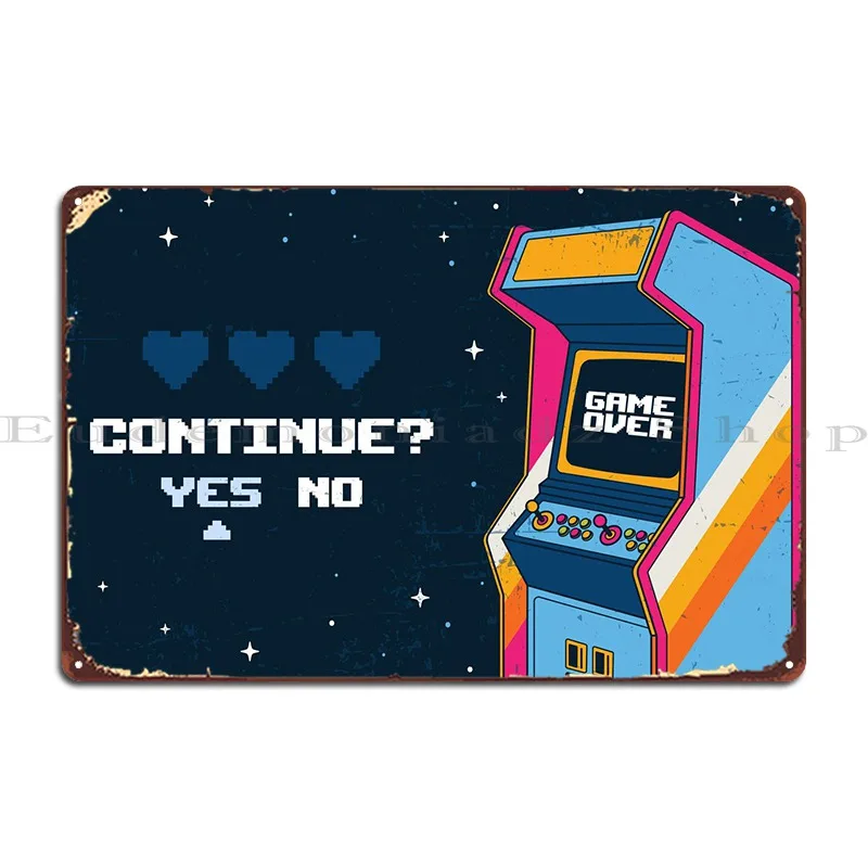 Retro Arcade Machine Metal Sign Home Cinema Personalizza Wall Cave Vintage Tin Sign Poster