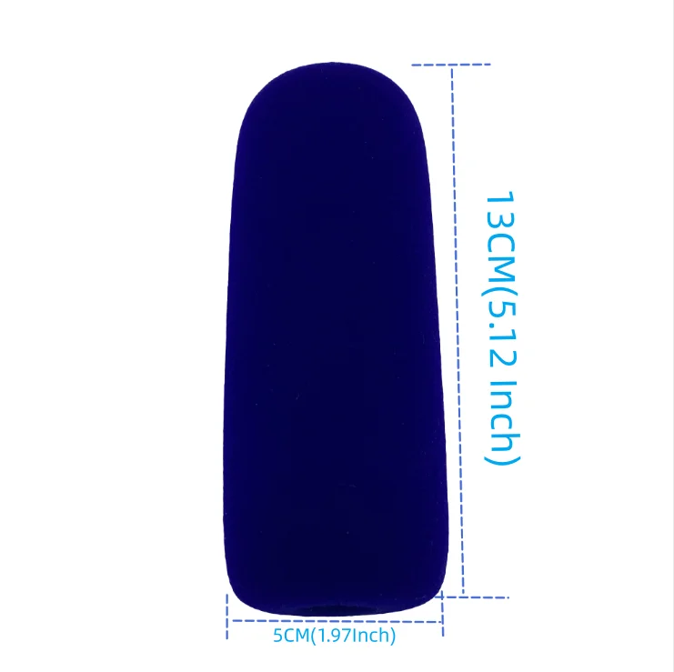 Pop Filter angepasst Flock ing Short gun Mic Foam printing umfasst Windschutz scheiben Logo Schwamm Markierung für TV-Sender Reporter Interview – Detail 1