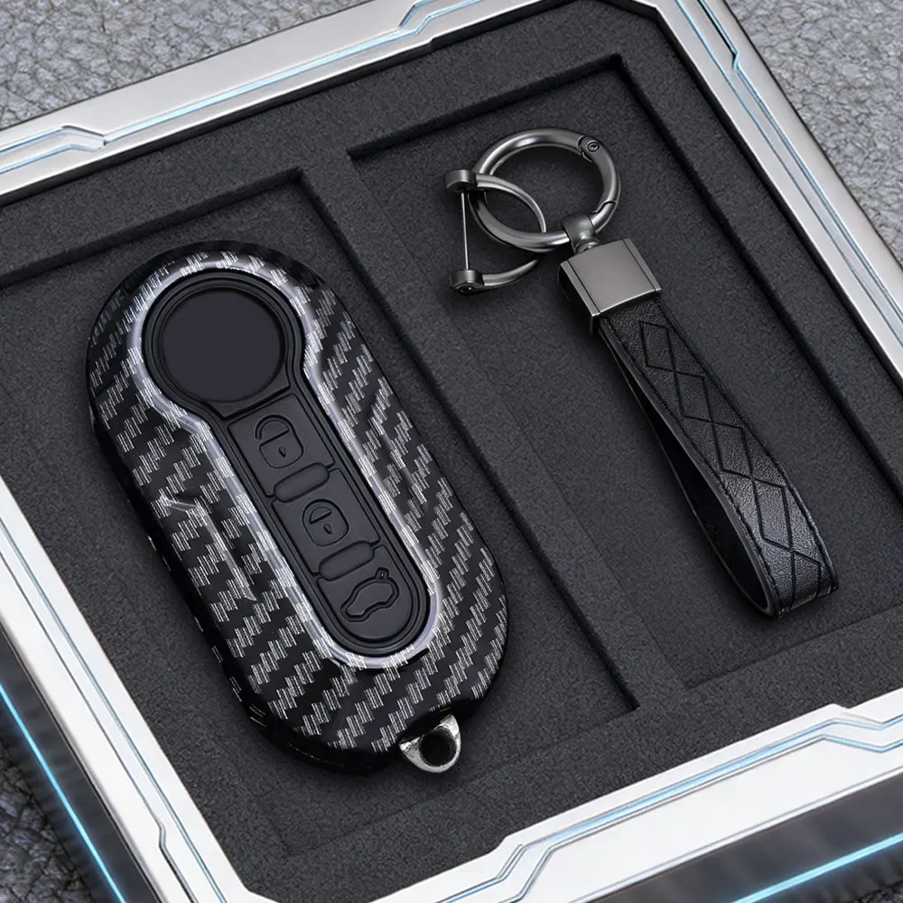 Premium ABS Car Flip Key Case Cover - Stylish Automotive Accessory