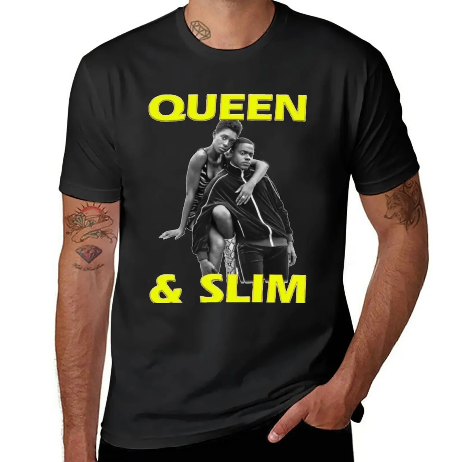 

Queen And Slim T-Shirt boys whites hippie clothes men workout shirt