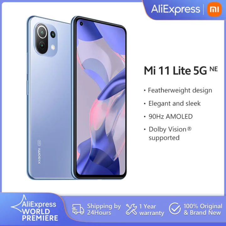 Смартфон Xiaomi 11 Lite 128 Гб/256 ГБ Snapdragon 778G 6 55 дюйма AMOLED 8 ядер 90 Гц 64 мп 33 Вт быстрая