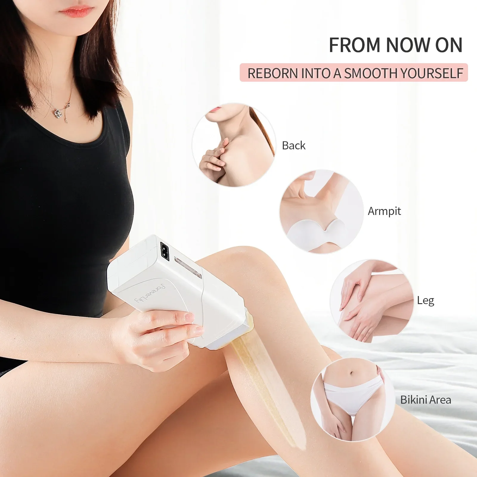 Foreverlily Portable Wax Roller Machine Electric Wax Warmer Depilatory Wax Heater Waxing Leg Warmer Hair Removal Roll On Wax