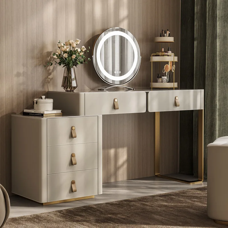 

Modern Organizer Dressing Table Queen Nordic Mobile Mirror Dressing Table Hotel High End Coiffeuse De Chambre Bedroom Furniture