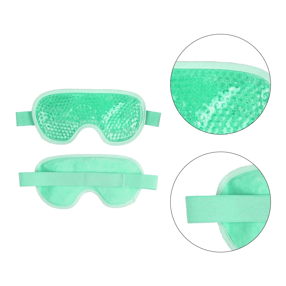 PVC Ice Cool Compress Eye Pack Anti Insomnia Sleep Ice Bag Multifunctional Elastic Soft Adjustable for Sleeping Health Care 4