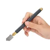 Glass Cutting Antislip Carbide Metal Tools  TC-17 Oil Glass Cutter Metal Handle Diamond Straight Head Cutting Tool 1