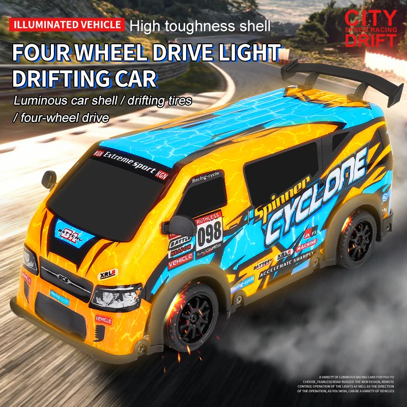 ZWN 2.4G RC CAR With Transparent PVC Body Radio Controlled Van Monster Trucks Freight Cars Model Toys for Boys Christmas Gift 2