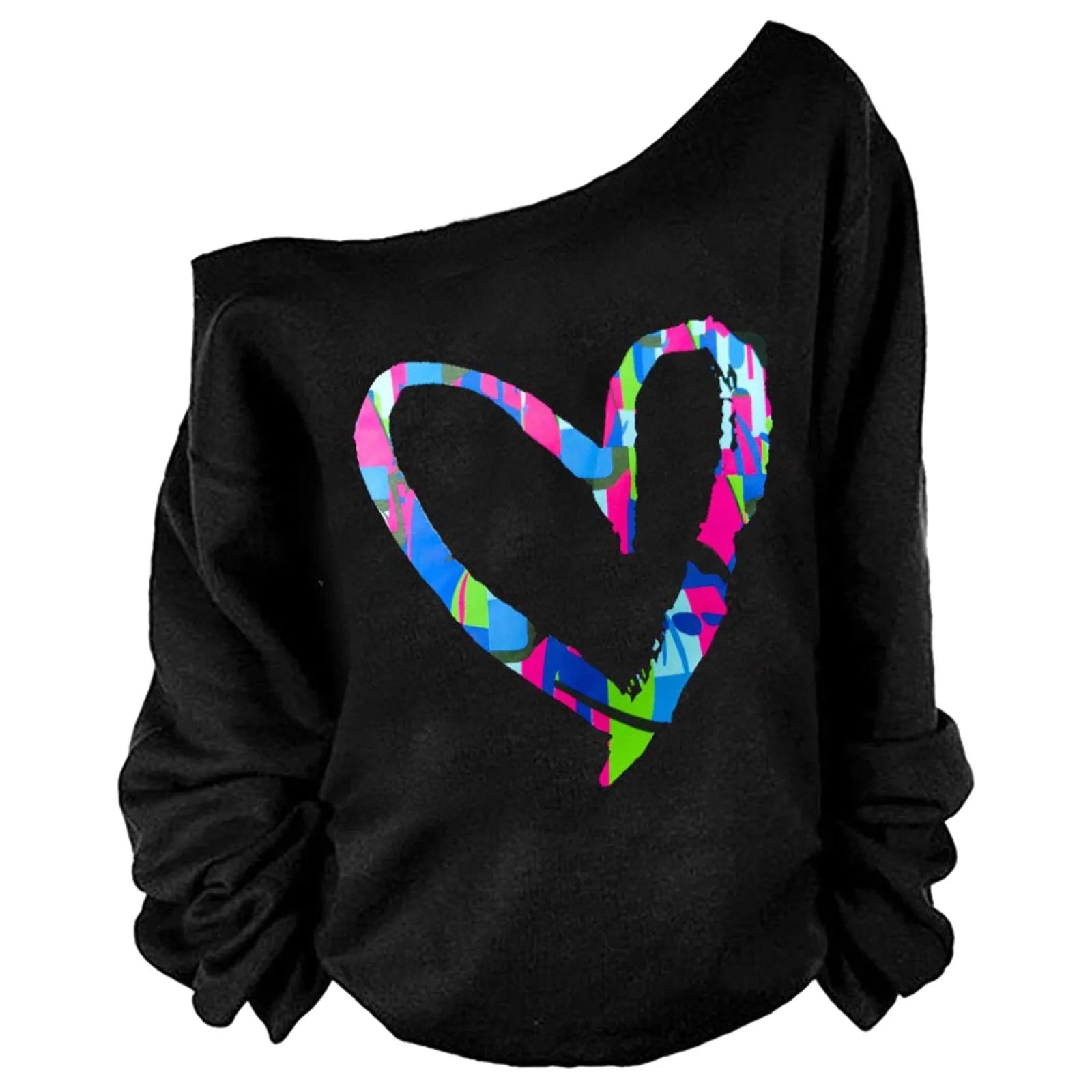 

Женский винтажный пуловер с открытыми плечами и длинным рукавом