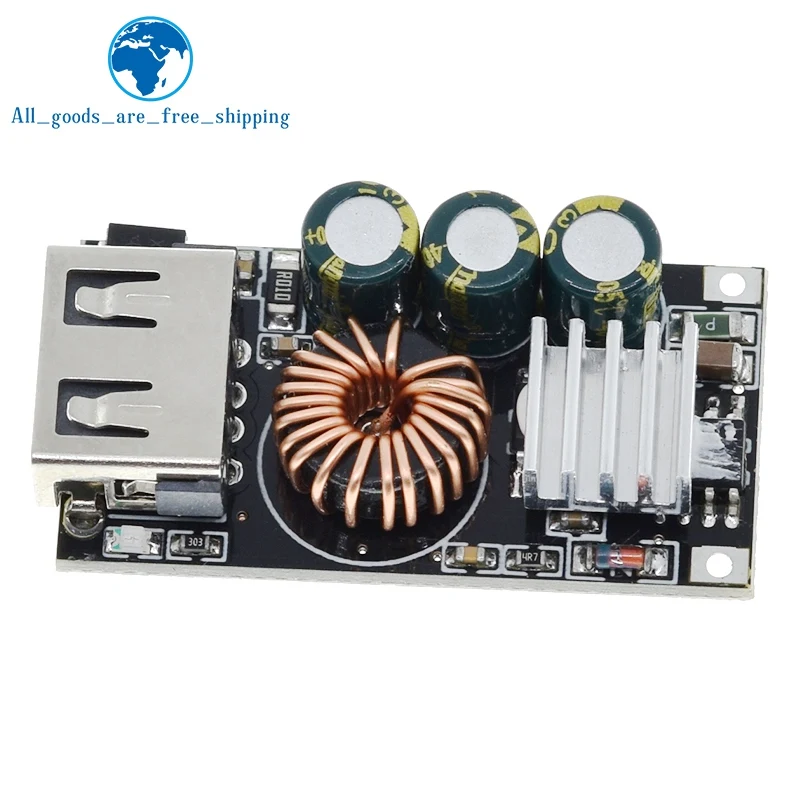 휴대폰 비상 충전용 스텝 다운 모듈, QC3.0 애플 화웨이 MTK 삼성 DIY 고속 충전기, DC 5-32V, 24W