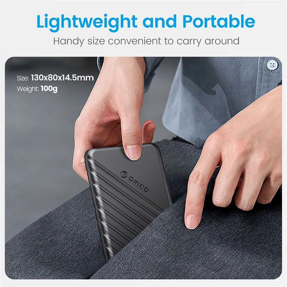 ORICO HDD Case 2.5'' SATA to USB 3.0 Hard Drive Enclosure for 2.5 Inch SSD Disk HDD Box 6TB Storage Case External HDD Enclosure — view 6