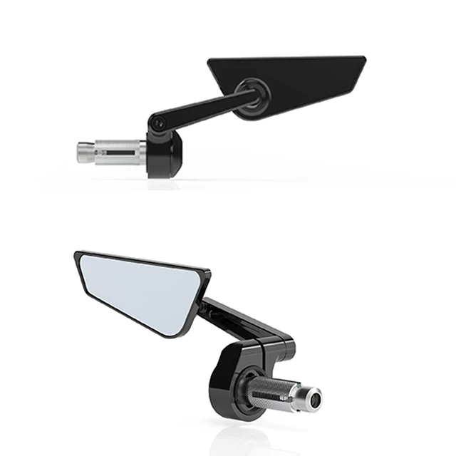 1 Pair 7/8" 22mm Motorcycle Aluminum Bar End Side Rearview Mirror Universal Motorbike Bike Handlebar Rear View Mirrors